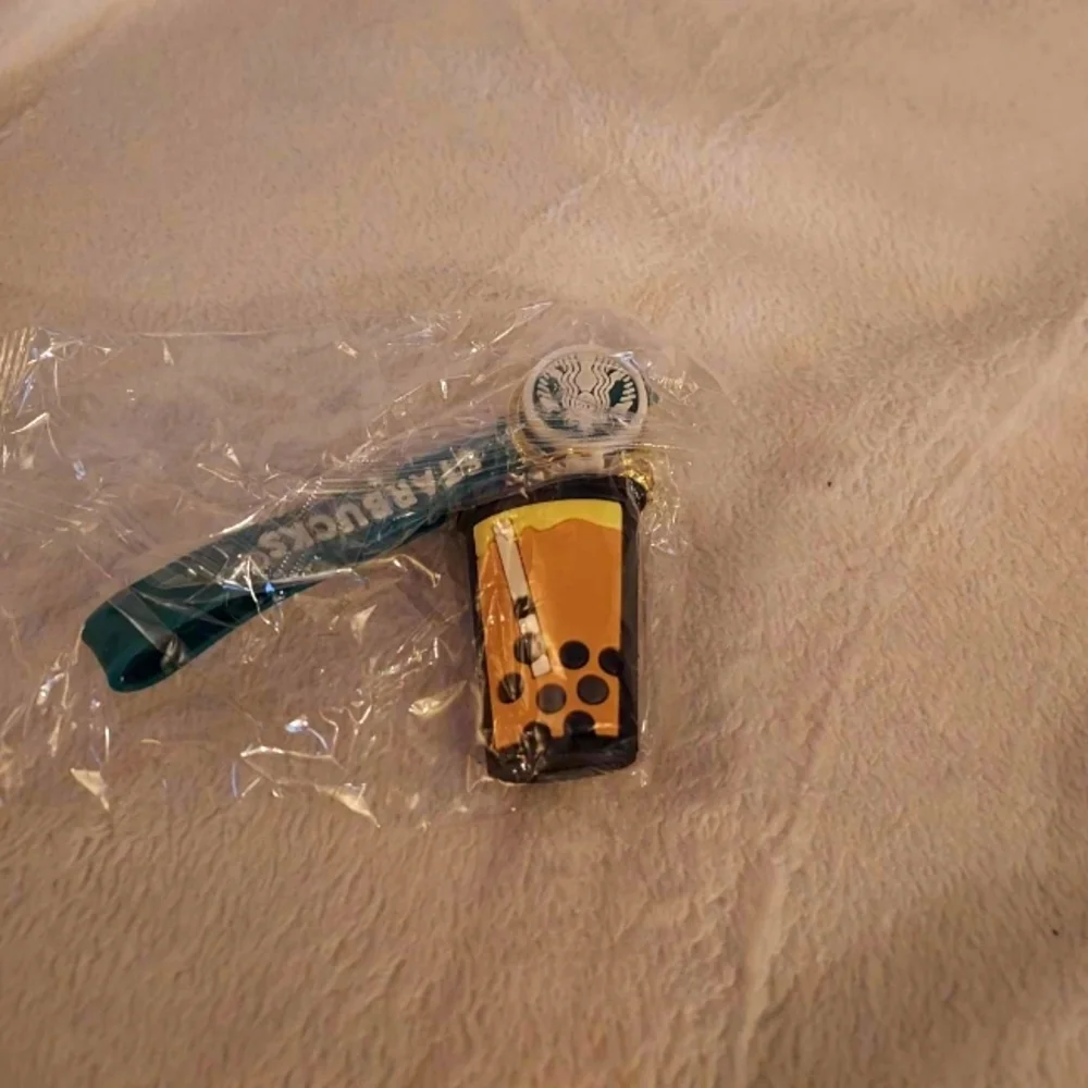 Starbuck's boba tea keychain